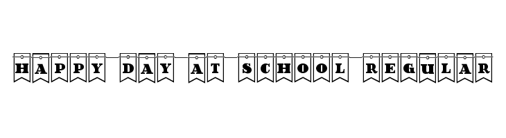 Happy Day at School Regular Font