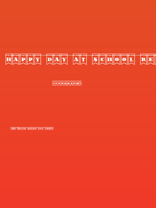 Happy Day at School Regular Poster