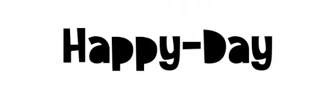 Happy-Day  Frei Schriftart Herunterladen