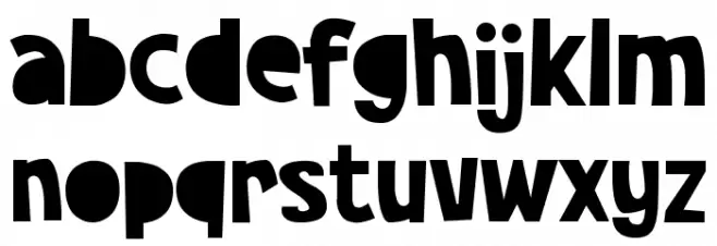 Happy-Day Font LOWERCASE