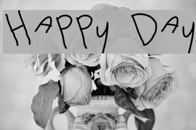 Happy Day Font examples