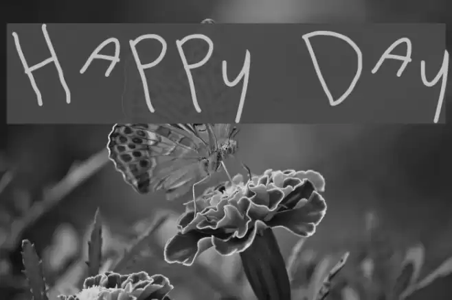 Happy Day Font examples