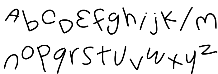 Happy Day Font LOWERCASE