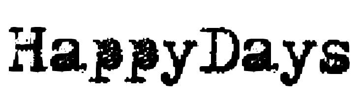 Happy Days  Скачать бесплатные шрифты