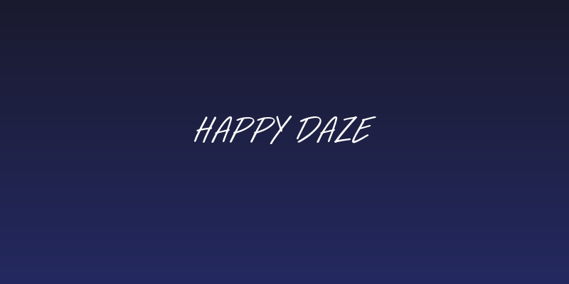 Happy Daze Social Header