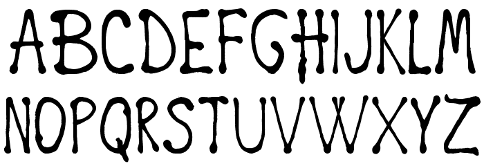 Happy Death Day Font LOWERCASE