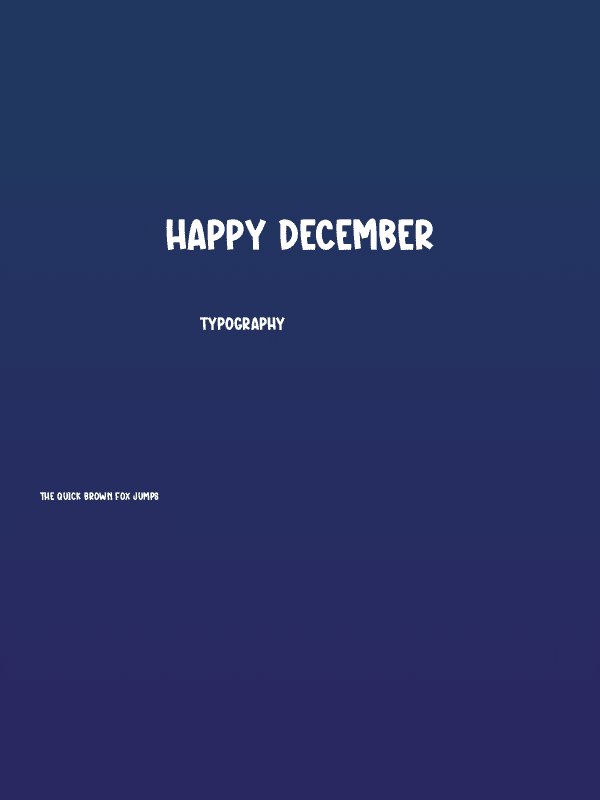 Happy December Poster