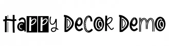 Happy Decor Demo  les polices de caractères gratuit tlcharger
