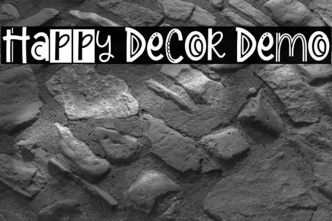 Happy Decor Demo Font examples