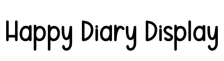 Happy Diary Display  नि: शुल्क फ़ॉन्ट्स डाउनलोड