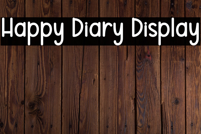 Happy Diary Display Example 1