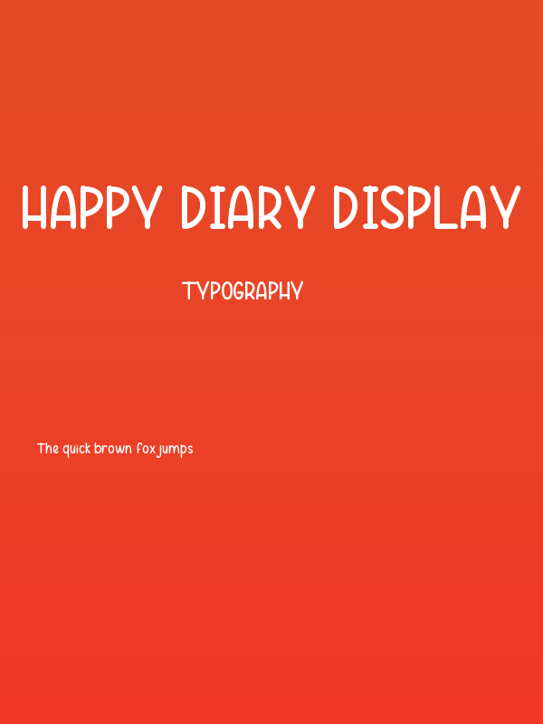 Happy Diary Display Poster