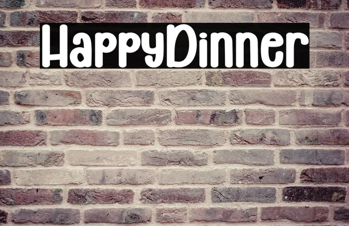 Happy Dinner Example 1
