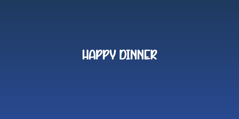 Happy Dinner Social Header