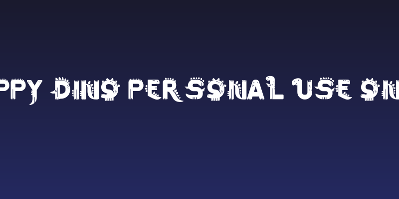Happy Dino PERSONAL USE ONLY! Social Header