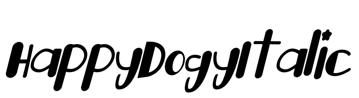 Happy Dogy Italic  Descarca Fonturi Gratis