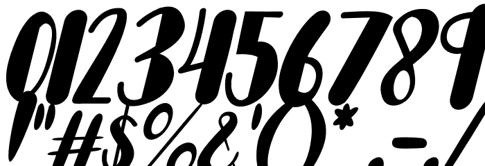 Happy Dogy Italic Font OTHER CHARS