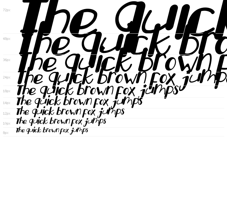 Happy Dogy Italic Waterfall