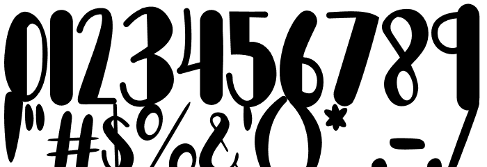 Happy Dogy Font OTHER CHARS