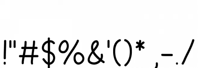 Happy Dreamer Font OTHER CHARS