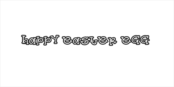 Happy Easter Egg Logo