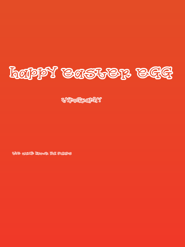 Happy Easter Egg Poster