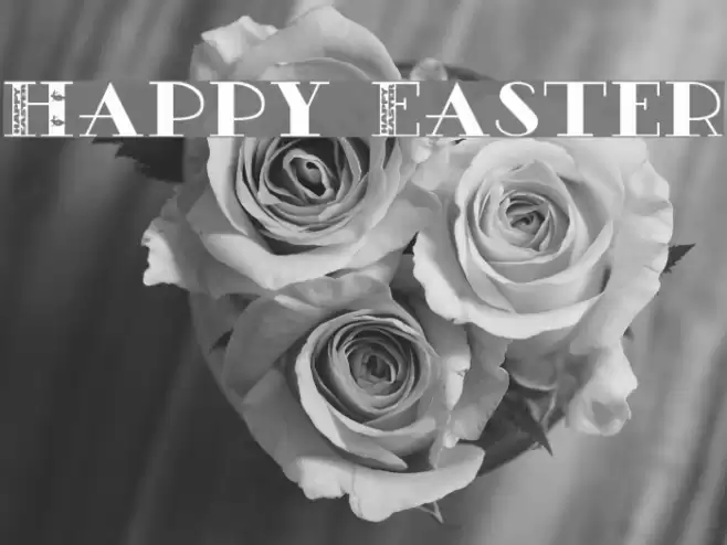 Happy Easter Font examples