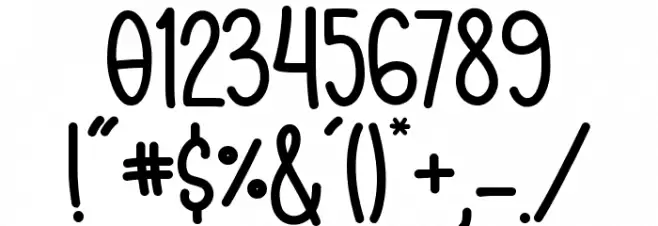 Happy Ending Font OTHER CHARS