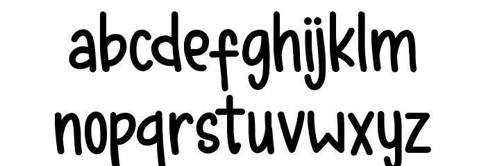 Happy Ending Font LOWERCASE