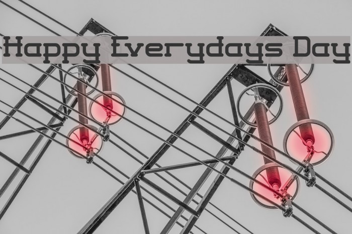 Happy Everydays Day Font examples
