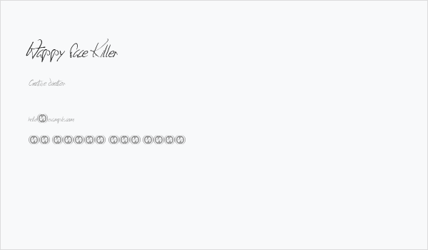 Happy Face Killer Business Card
