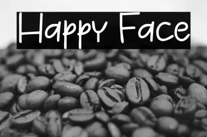 Happy Face फ़ॉन्ट examples