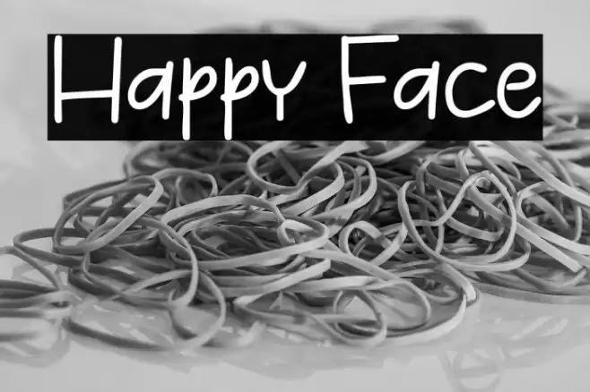 Happy Face फ़ॉन्ट examples