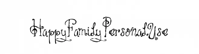 Happy Family Personal Use   Fuentes Gratis Descargar