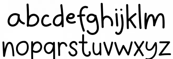 Happy Family Caratteri MINUSCOLO