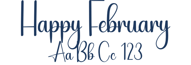 Happy February Font Preview