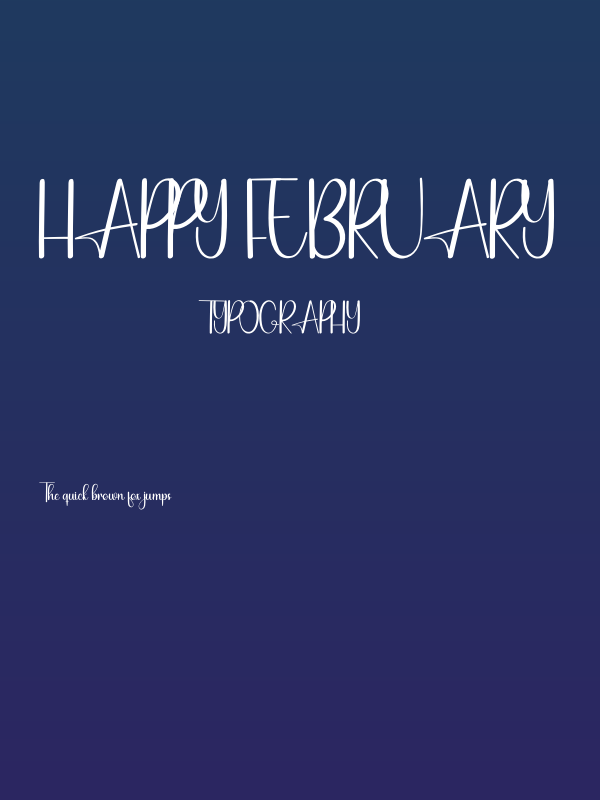 Happy February Poster
