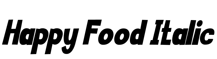 Happy Food Italic  नि: शुल्क फ़ॉन्ट्स डाउनलोड