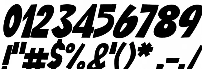 Happy Food Italic Font OTHER CHARS