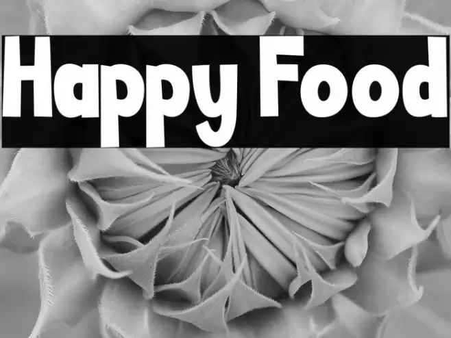 Happy Food Font examples