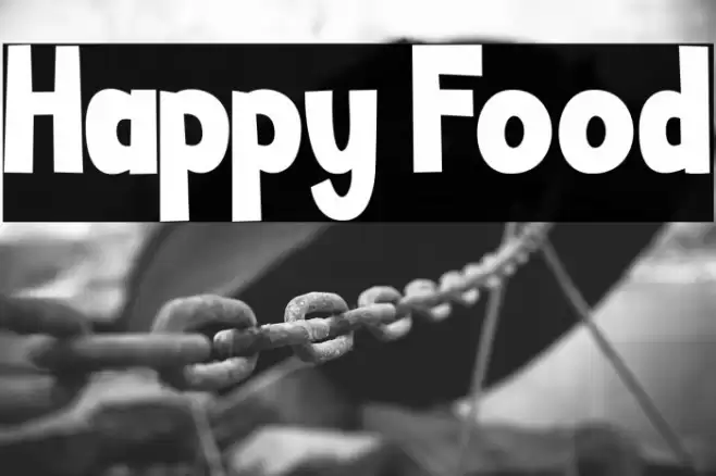 Happy Food Font examples