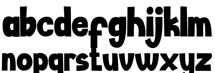 Happy Food Font LOWERCASE