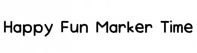 Happy Fun Marker Time  Fuentes Gratis Descargar