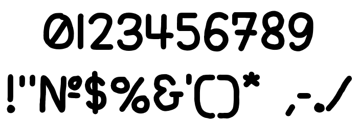 Happy Fun Marker Time Font OTHER CHARS