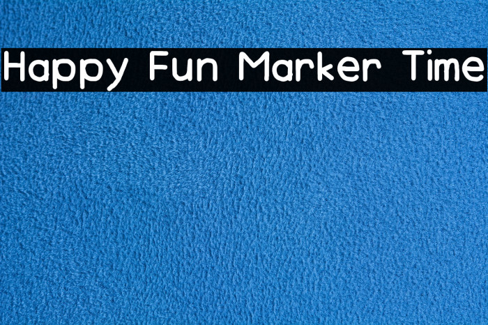 Happy Fun Marker Time Font examples