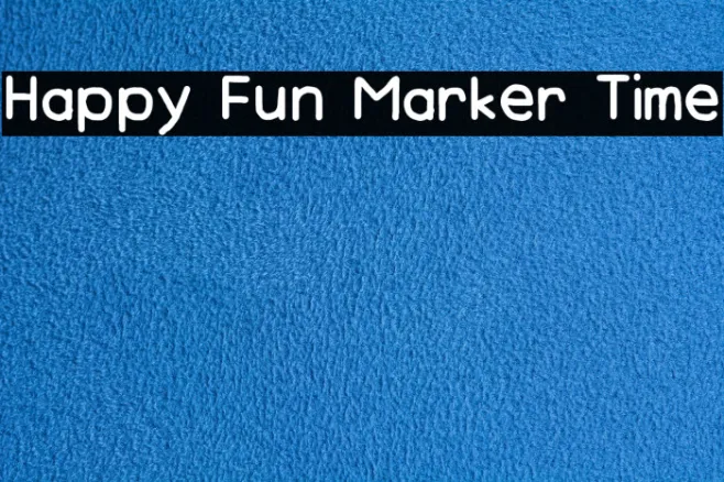 Happy Fun Marker Time Example 1