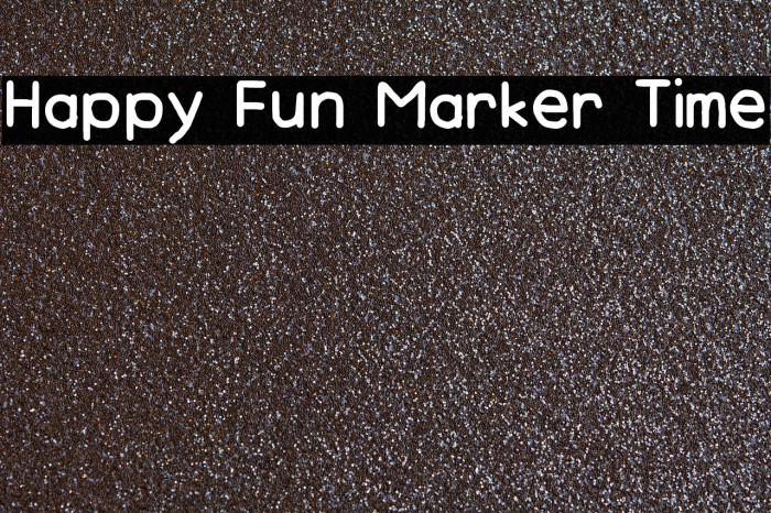 Happy Fun Marker Time Font examples
