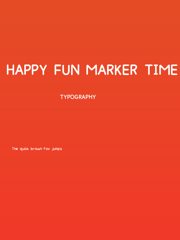 Happy Fun Marker Time Poster
