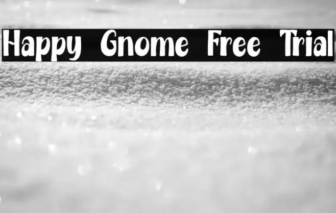 Happy Gnome Free Trial Font examples