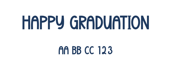 Happy Graduation Font Preview